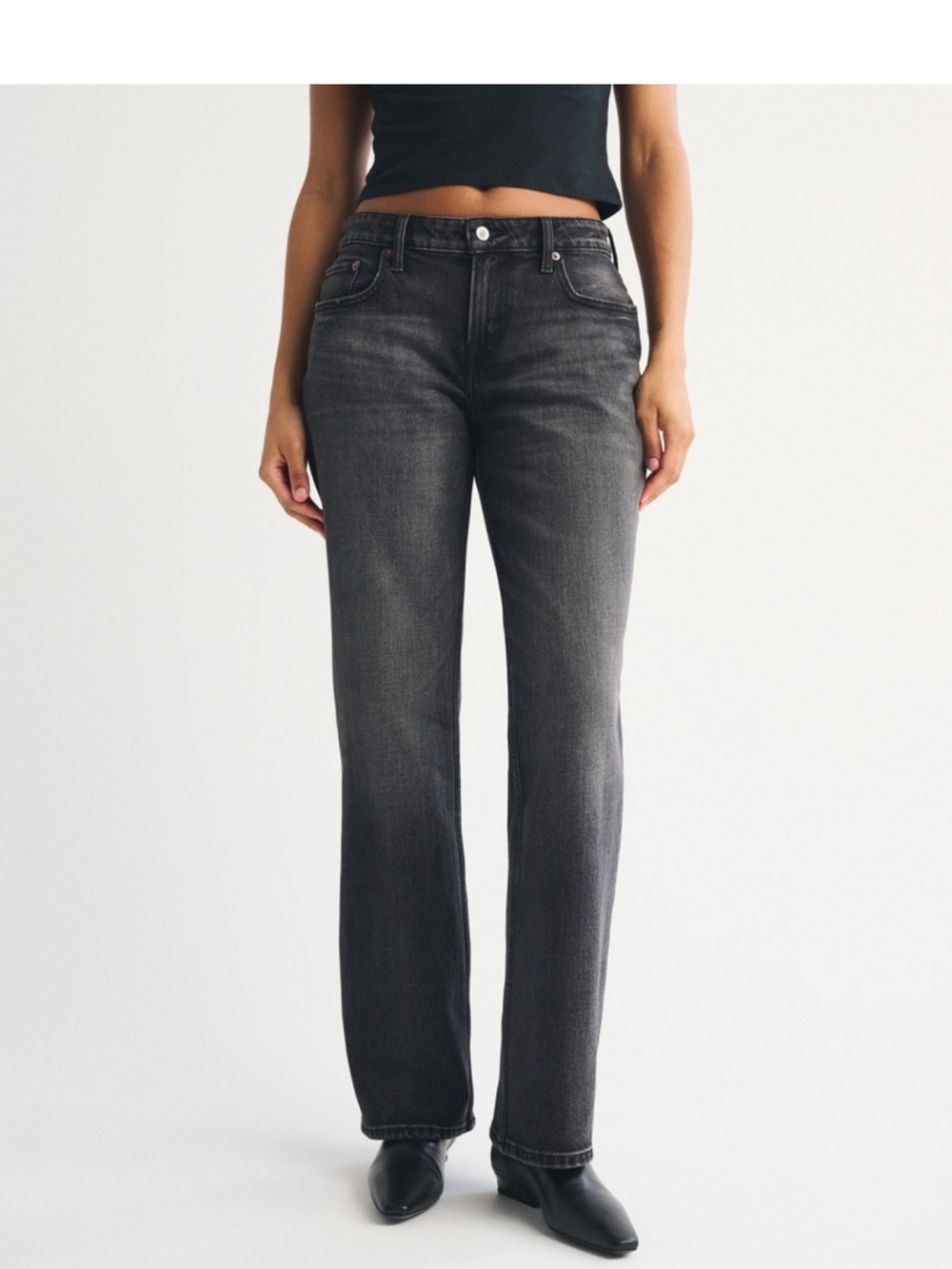 Abercrombie low rise 90s relaxed curve love size 25 long